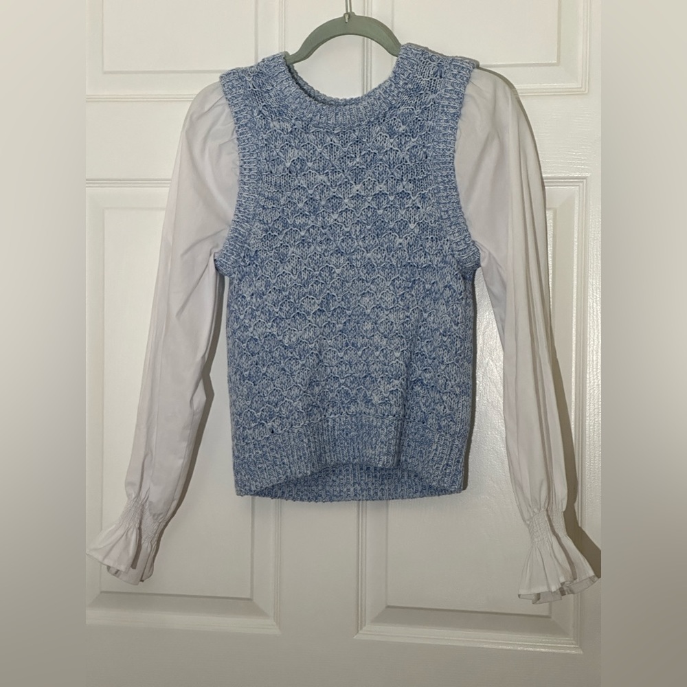 French Connection Sweater Shirt Blue